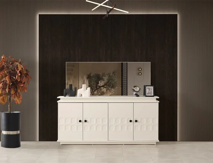 Petek Yemek Odası (Ön yüzler %100 mdf kasa suntalem malzemeden üretilmiştir)